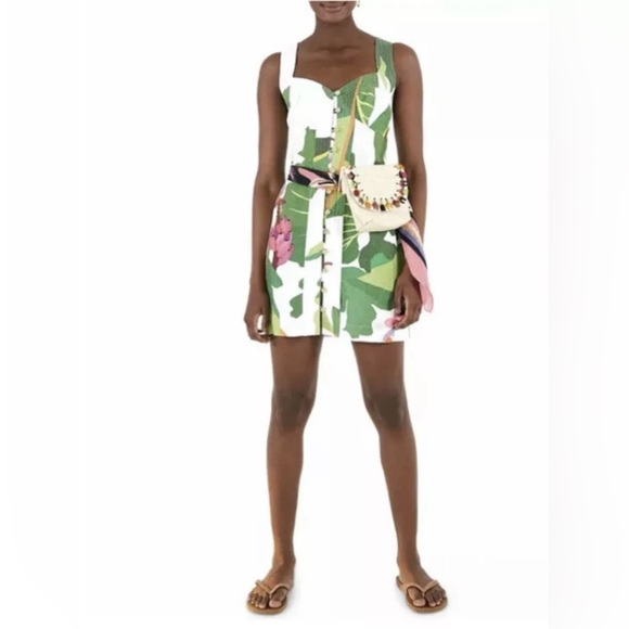 Farm Rio tropicalisitic linen minidress - Picture 7 of 13